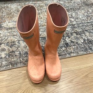 Hunter Kids Original Wellies Tall Rain Boots Girls 4/Boys 3 - Used Condition